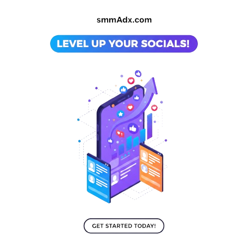 Illustration showing a rocket launching from a laptop labeled SMM, surrounded by social media icons like Facebook, Instagram, Twitter, LinkedIn, and YouTube — representing social media marketing growth.
